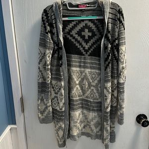 Hooded Long Cardigan